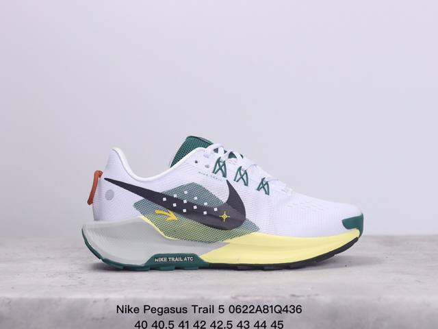 Nike Pegasus Trail 5 轻量跑鞋 Pegasustrail5男女越野跑步鞋夏新款 该鞋款搭载出众回弹的 Reactx 泡绵中底，多种地面，皆可