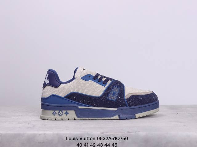 公司级路易威登 Louis Vuitton Lv路易威登板鞋 新款 Lv Trainer最新配色运动鞋 L家 篮球鞋风格运动鞋 该鞋由艺术总监 Virgil A