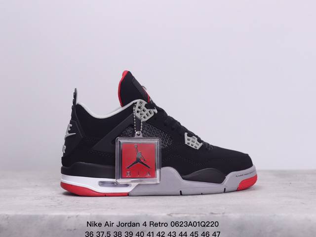 Nike Air Jordan 4 Retro Og迈克尔 乔丹aj4代乔4 中帮复古休闲运动文化篮球鞋。秉承轻量化的速度型篮球鞋设计思想完成设计，降低重量的同