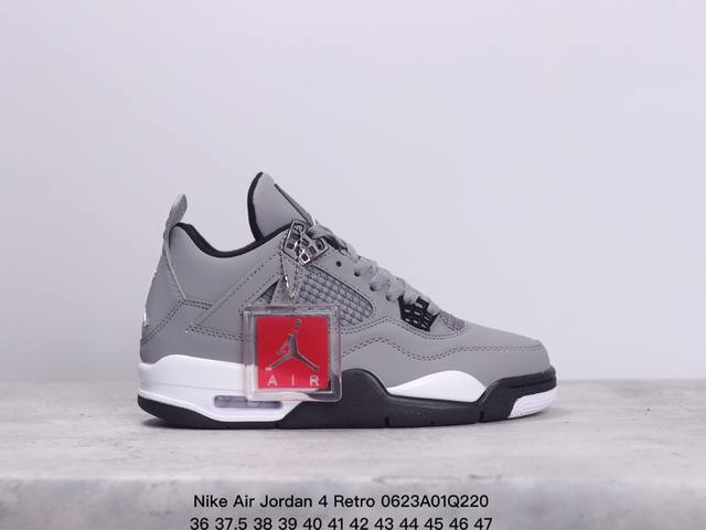 Nike Air Jordan 4 Retro Og迈克尔 乔丹aj4代乔4 中帮复古休闲运动文化篮球鞋。秉承轻量化的速度型篮球鞋设计思想完成设计，降低重量的同