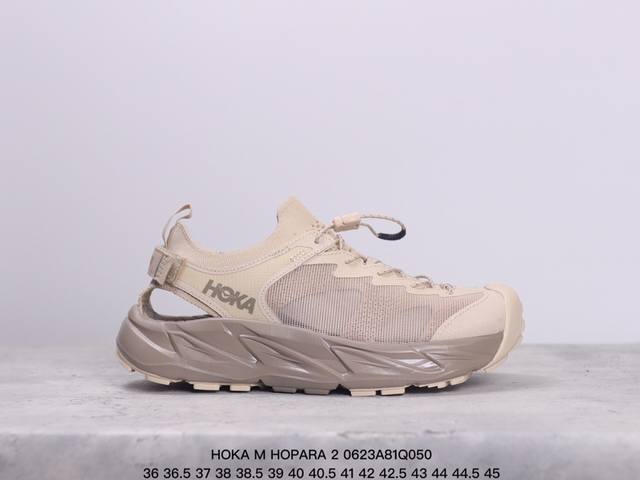 公司级hoka M Hopara 2 霍帕拉 2代 纯原鞋开模 最正确顶级版 户外登山 溯溪凉鞋 Me+阿b组合正确大底 货号：1147650 Bblc 尺码：