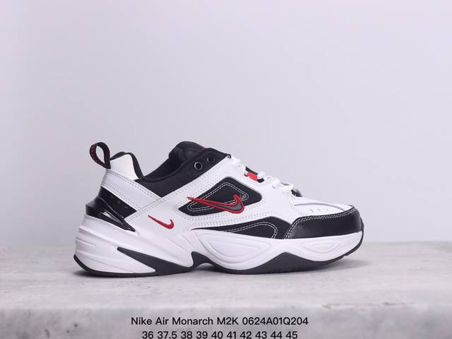 真标耐克nike Air Monarch M2K 经典复古老爹鞋 夸张流线极符 风靡老爹元素 外形延续当下潮流得未来感老爹鞋 设计干净！ 货号:Ao3108-0