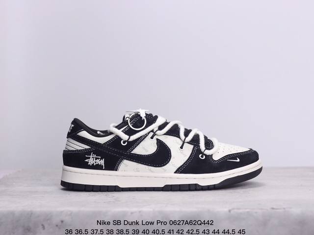 耐克nike Sb Dunk Low Pro 复古低帮 真标 休闲运动滑板板鞋。采用脚感柔软舒适zoomair气垫，有效吸收滑板等极限运动在落地时带来的冲击力，