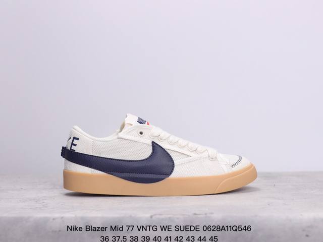 耐克 大勾 Nike Blazer Mid 77 Vntg We Suede 开拓者 低帮复古休闲板鞋 36-45 Xm0628Q546