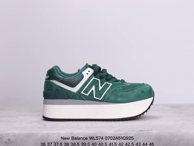 公司级新百伦new Balance Wl574 增高鞋系列 材质细节鞋标处理满满 原版楦型 高弹eva大底 鞋垫 还原正品脚感 完美走线 Encap减震中底 货 - 点击图像关闭