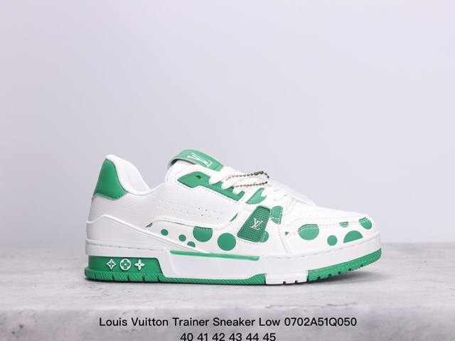 公司级全新lv路易威登louis Vuitton Trainer Sneaker Low休闲运动文化百搭板鞋 Xm0702Q050