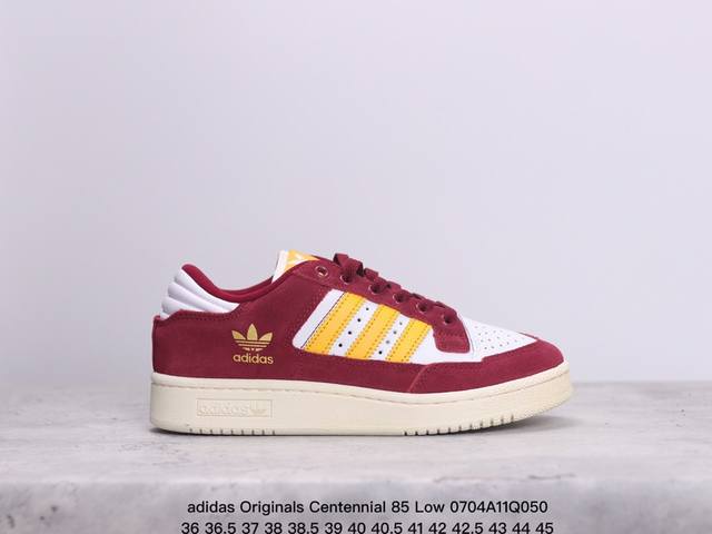 Adidas Originals Centennial 85 Low 绿白 低帮百搭潮流休闲运动校园板鞋时尚男女鞋 货号：Fz5880 尺码：36 36 37