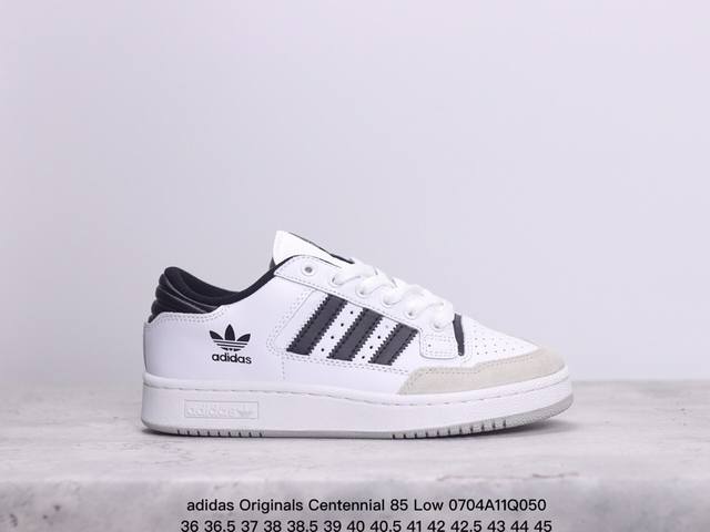 Adidas Originals Centennial 85 Low 绿白 低帮百搭潮流休闲运动校园板鞋时尚男女鞋 货号：Fz5880 尺码：36 36 37