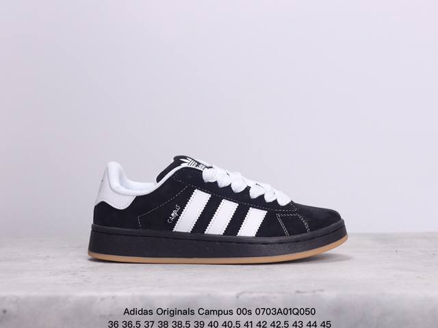 Adidas Originals Campus 00S 学院系列 面包风经典复古低帮百搭休闲运动板鞋 货号：H03474 尺码：36 36 37 38 38 3