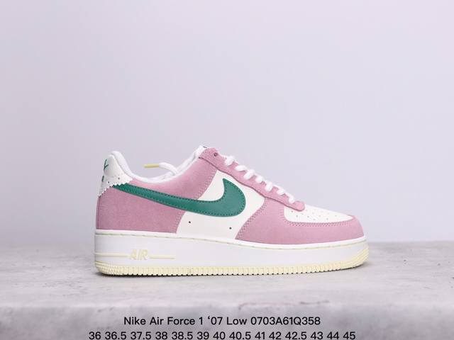 公司级 Af1耐克 Nike Air Force 1 ‘07 Low 空军一号 厚底增高百搭运动板鞋 原楦头原纸板 打造纯正空军版型，专注外贸渠道 全掌内置蜂窝