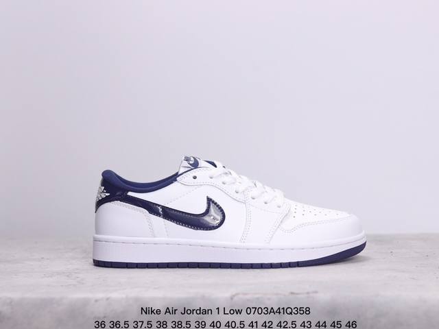 耐克 Nike Air Jordan 1 Low 专柜订单全头层独家提拉式后跟升级正确原装楦型开发纸版中底注胶孔内置真sole气垫 耐克nike Air Jor