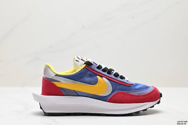 真标sacai X Nike Ldwaffle 华夫1代 解构高端跑鞋 联名设计 双钩双鞋舌设计 遵循原版 官方货号:Dh2684-001 尺码:36-45 I - 点击图像关闭