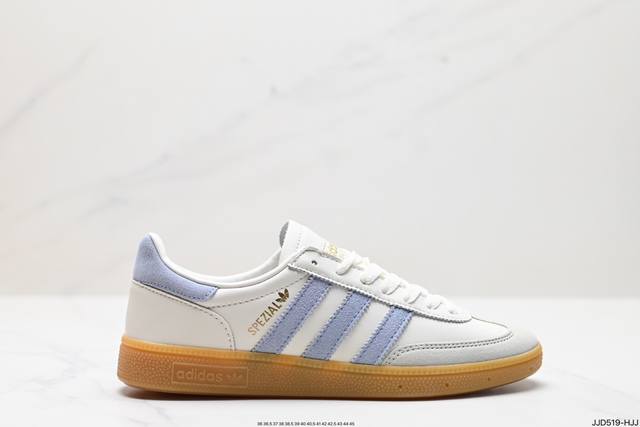 公司级adidas Handball Spezial 官方正确版本 阿迪达斯经典款 复古休闲板鞋 全鞋采用反毛皮制作 牛筋耐磨大底 承载青春情怀的板鞋 经典三条