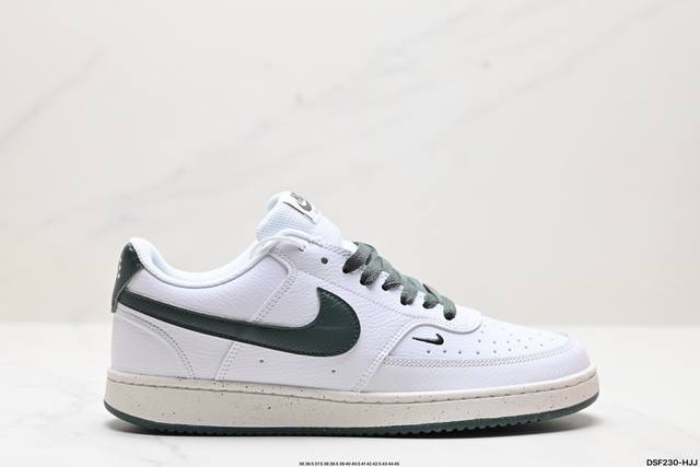 真标nike Court Vision Low 低帮百搭透气休闲运动板鞋，经典耐用的设计，兼顾舒适脚感和出众风范，演绎匠心之作。结构性的支撑贴合感结合复古篮球设