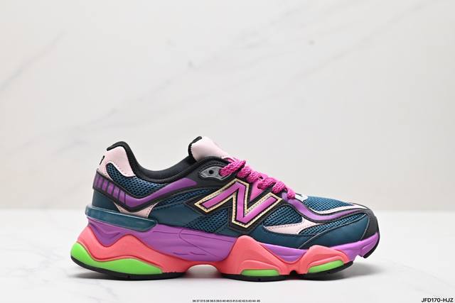 公司级new Balance Nb 9060 鞋款灵感源自设计师本人对夏日的怀日回忆。鞋面大身由空间双格及磨砂鞋面拼接而生，配以柔和、温暖的粉橘色调，夏日氛围拉