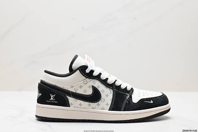 公司级nike Air Jordan 1 Low X Louis Vuitton 低帮休闲运动板鞋 原装头层材料 用料绝不含糊 独家版型蒸餾加工帶來的是更好的视