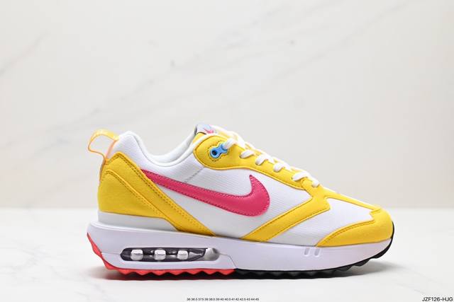 公司级耐克nk Air Max Dawn 黎明系列低帮气垫百搭休闲运动慢跑鞋 采用柔软翻毛皮和透气梭织材料打造利落鞋面 中底和鞋跟融入现代感线条设计 货号:Dz