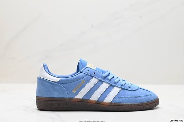 真标adidas Handball Spezial 官方正确版本 阿迪达斯经典款 复古休闲板鞋 全鞋采用反毛皮制作 牛筋耐磨大底 承载青春情怀的板鞋 经典三条杠