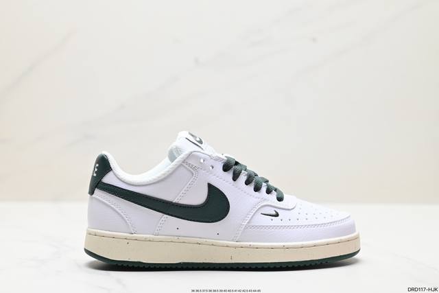 真标nike Court Vision Low 低帮百搭透气休闲运动板鞋，经典耐用的设计，兼顾舒适脚感和出众风范，演绎匠心之作。结构性的支撑贴合感结合复古篮球设