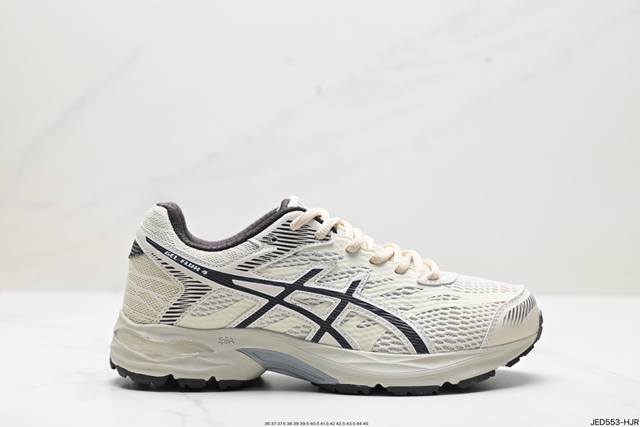 公司级亚瑟士asics Gel-Flux 4 运动休闲透气专业跑 鞋 进口双层丝纤维工程网布鞋面 轻量舒适透 气材质中底3D可视gel缓震胶效果 升級flyte