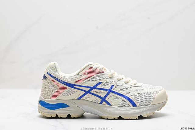 公司级亚瑟士asics Gel-Flux 4 运动休闲透气专业跑 鞋 进口双层丝纤维工程网布鞋面 轻量舒适透 气材质中底3D可视gel缓震胶效果 升級flyte