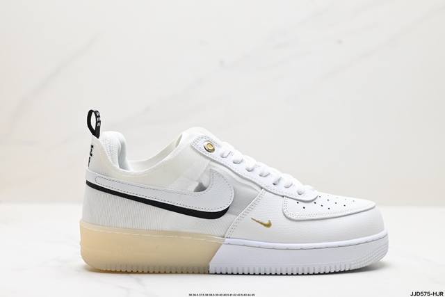 真标nike Air Force 1 Low 07 React原楦头原纸板 打造纯正低帮空军版型 专注外贸渠道 全掌内置蜂窝气垫 原盒配件 原厂中底钢印、拉帮完