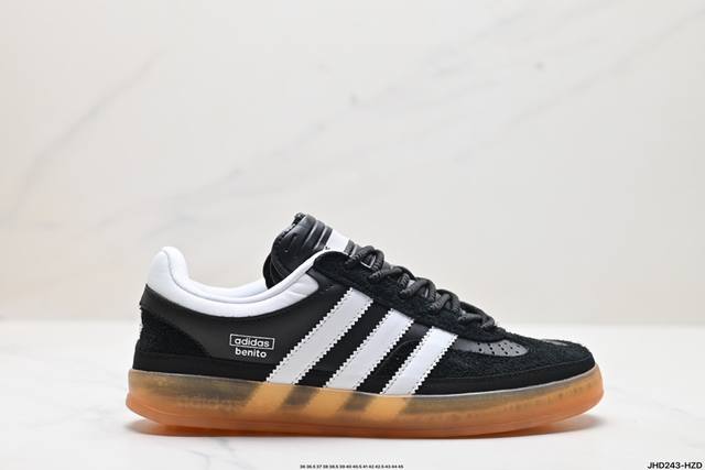 公司级adidas Originals Bad Bunny Gazelle Indoor 三叶草休闲防滑耐磨低帮板鞋 鞋头出色设计 塑就出众贴合感 稳固的后跟贴