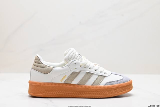 公司级阿迪达斯三叶草adidas Originals Samba Xlg 桑巴舞系列绅士德训足球风百搭低帮休闲运动板鞋 货号:If1690 尺码:36 36.5