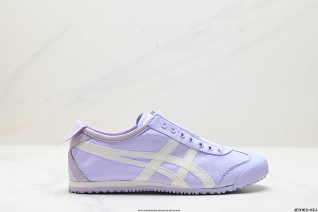 公司级onitsuka Tiger鬼冢虎 Mexico 66 Slip-On 一脚蹬低帮夏季透气运动休闲鞋 货号:1183B603-500 尺码:36 37 3