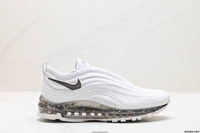 耐克 Nike Air Max 97 小勾子弹复古全掌气垫休闲运动鞋，正确子弹头鞋型 鞋身swoosh视觉呈现效果。 以创新搭载可视全掌max Air和演绎疾速