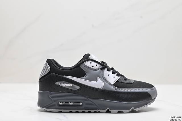 真标nike Air Max 90初代系列低帮复古气垫百搭休闲运动慢跑鞋 货号:302519-008 尺码:36-45 Id:Jjd093-Hze