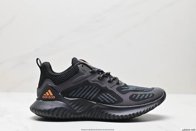 公司级阿迪达斯adidas Alphabounce 阿尔法高弹马牌鲨鱼鳃纹大底休闲运动慢跑鞋 货号:Db0205 尺码:36 36.5 37.5 38 38.5