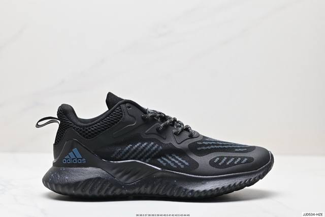 公司级阿迪达斯adidas Alphabounce 阿尔法高弹马牌鲨鱼鳃纹大底休闲运动慢跑鞋 货号:Db0205 尺码:36 36.5 37.5 38 38.5