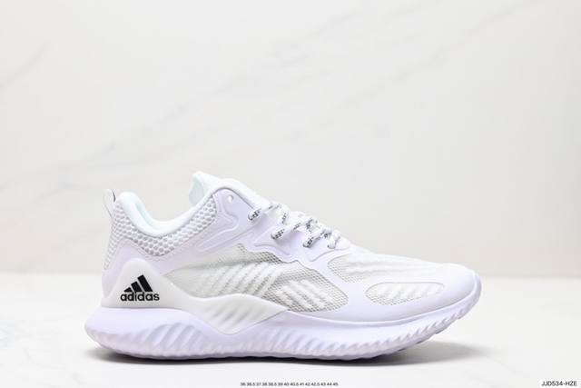 公司级阿迪达斯adidas Alphabounce 阿尔法高弹马牌鲨鱼鳃纹大底休闲运动慢跑鞋 货号:Db0205 尺码:36 36.5 37.5 38 38.5