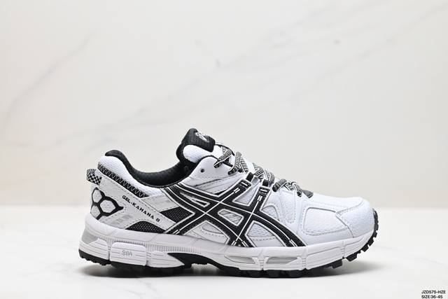 公司级asics Gel-Kahana 8 亚瑟士经典户外跑鞋如今机能风和户外风吹得正劲 这款gel-Kahana 8便是主打urban Outdoor机能越野