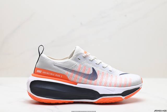 公司级nike Zoomx Invincible Run Fk 3休闲运动慢跑鞋 采用外露式flyknit飞织面料鞋面材质 搭载zoomx轻盈泡棉缓震科技中底