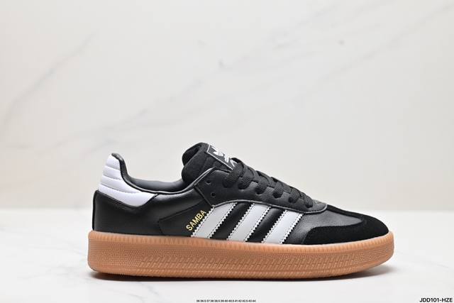 真标阿迪达斯三叶草adidas Originals Samba Xlg 桑巴舞系列绅士德训足球风百搭低帮休闲运动板鞋 货号:Ie1378 尺码:36 36.5