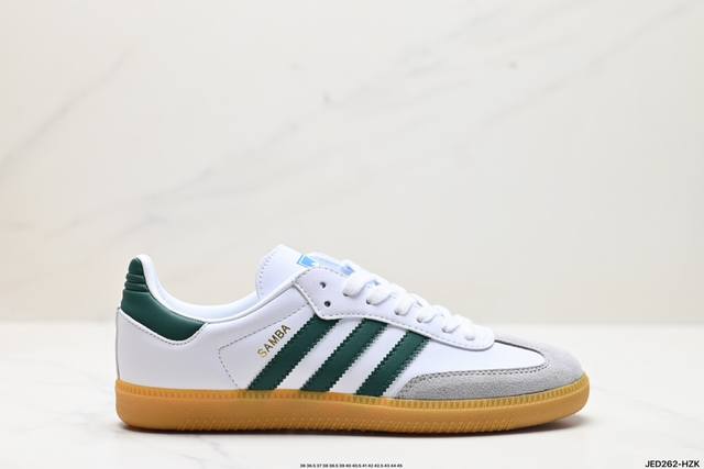 公司级阿迪达斯三叶草adidas Originals Samba Og 桑巴舞系列绅士德训足球风百搭低帮休闲运动板鞋 货号:Ih4881 尺码:36 36.5 - 点击图像关闭