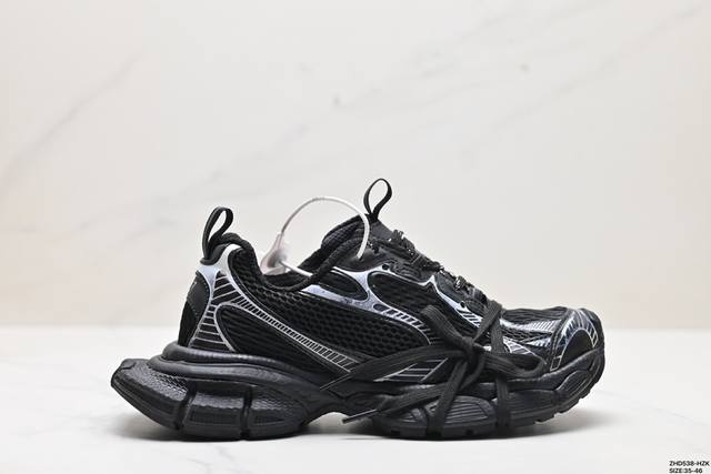 公司级balenciaga Runner Kith Four.Color 巴黎世家7.0 21Ss最新配色潮流复古休闲鞋#全新磨具开模 原版原装大盒 还原官方配