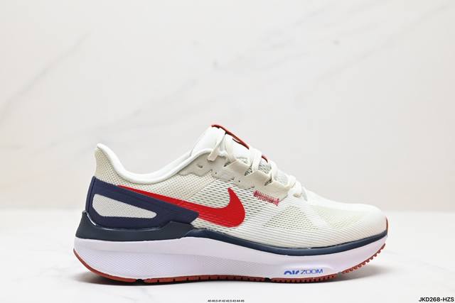 公司级nike Air Zoom Structure 25 系列 耐克训跑练步鞋 兼顾迅疾外观和稳固脚感 后跟覆面和中足动态支撑巧妙融合 缔造稳定顺畅的迈步体验