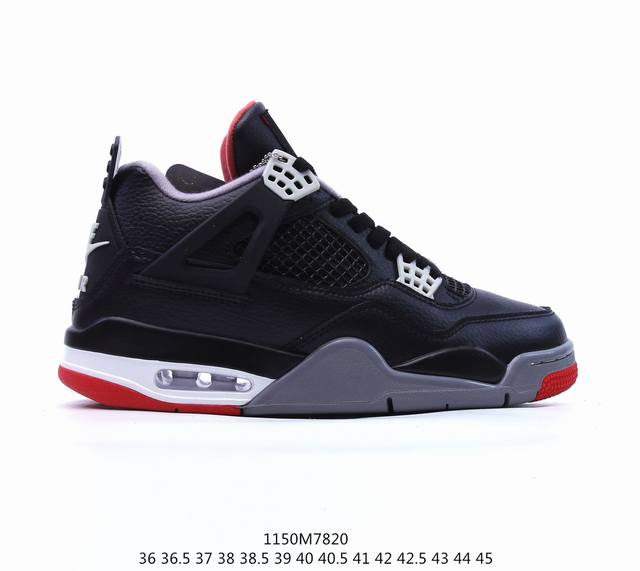 耐克 Nike Air Jordan 4 Retro Og迈克尔 乔丹aj4代乔4 中帮复古休闲运动文化篮球鞋。秉承轻量化的速度型篮球鞋设计思想完成设计，降低重