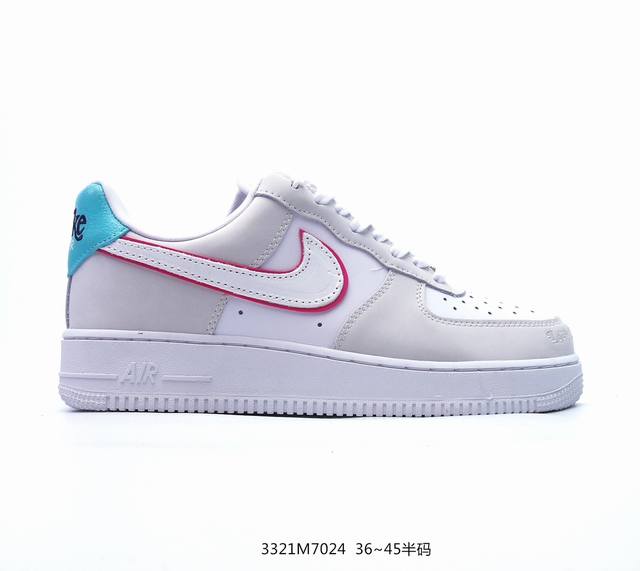 公司级 Nike Air Force 1 Low’07 空军一号低帮休闲板鞋 定制皮料 原楦原纸板 纯正空军版型 内置全掌气垫 货号：男 Cw2288-114