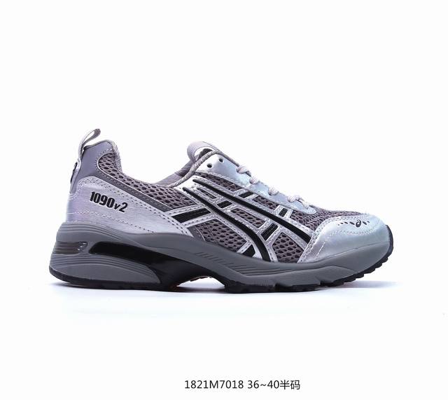 公司级装备充满未来感，日本专业跑鞋品牌 Asics 亚瑟士 Gel-1090 量子系列硅胶回弹休闲运动跑步鞋 货号 :1203A254-026 尺码:36 37