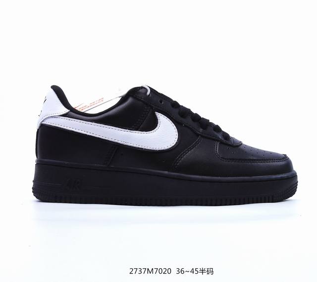 Nike Air Force 1 Low`07 Black White 空军一号经典低帮百搭休闲运动板鞋 黑白钩子 奥利奥 K 货号：Cq0492 001 码数