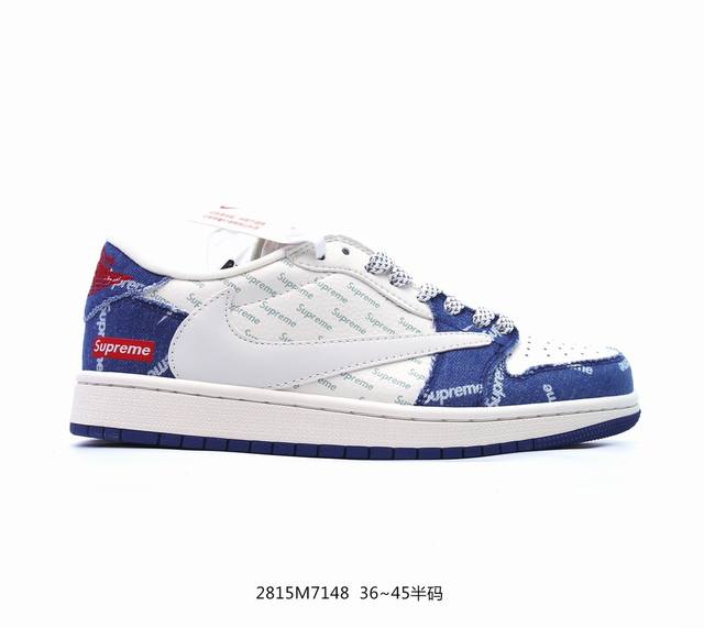 Air Jordan 1 Low Og 高端定制 Lv白浅蓝牛仔倒钩 大厂纯原工艺 原楦原纸板 原厂头层皮料 铸造最完美鞋型 一眼区别任何市售土肥圆版本 中底