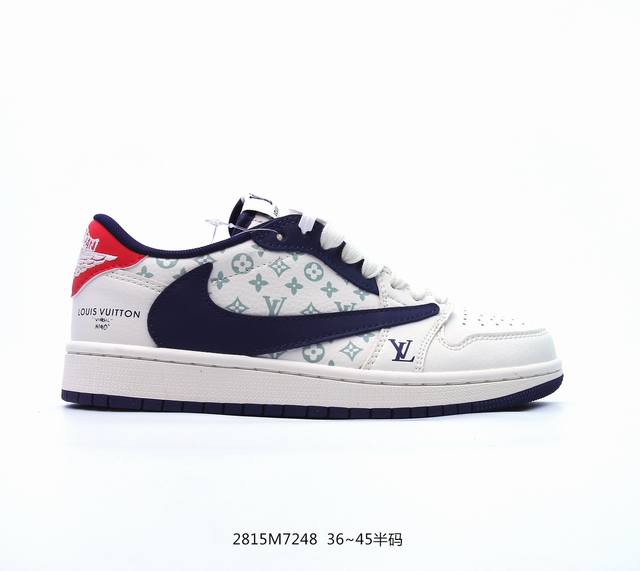 公司级travis Scott X Fragment Design X Jordan Air Jordan 1 Low Og Sp Aj1 乔1 Supreme