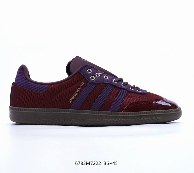 Adidas Originals Samba Vegan酒红绒布 桑巴舞系列 Ih5187 尺码：36-45 半 编码6783M7222