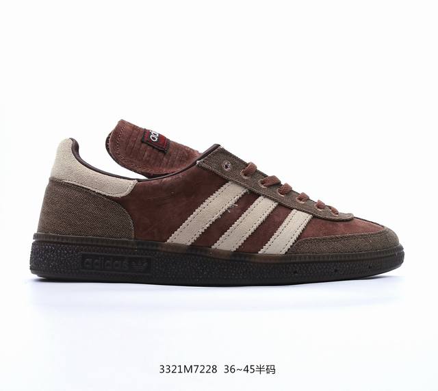 七月新品同步255 Size？联名 鞋舌可内可外两种穿法 Handball Spezial 摩卡 货号：Ih7299 Size：36 36.5 37 38 38