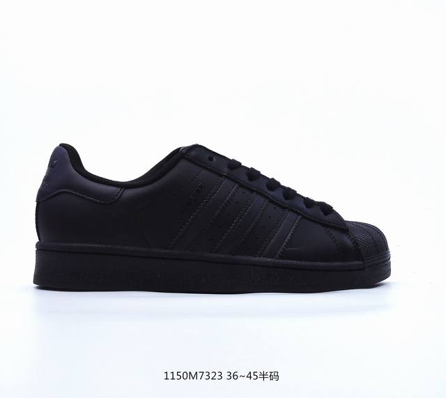 阿迪达斯 Adidas Superstar 三叶草 贝壳头系列经典休闲运动板鞋 货号：Aq6278 尺码：35～44带半码 编码1150M7323