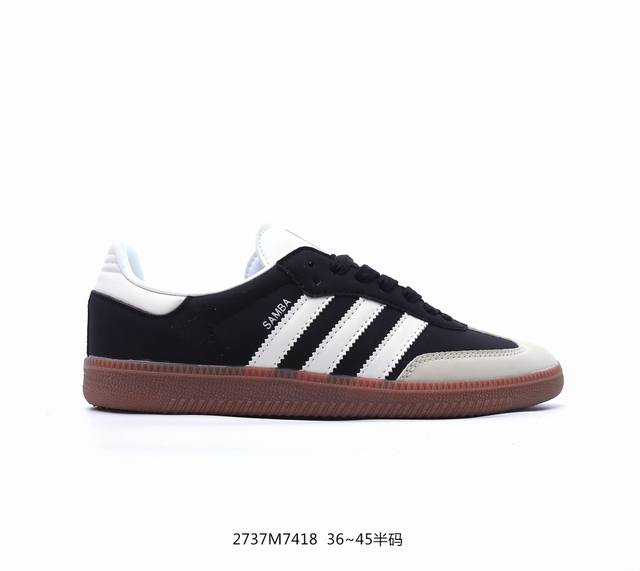 公司级阿迪达斯三叶草adidas Originals Samba Og W桑巴舞系列绅士德训足球风百搭低帮休闲运动板鞋 货号:Ie5836 尺码:35.5 36